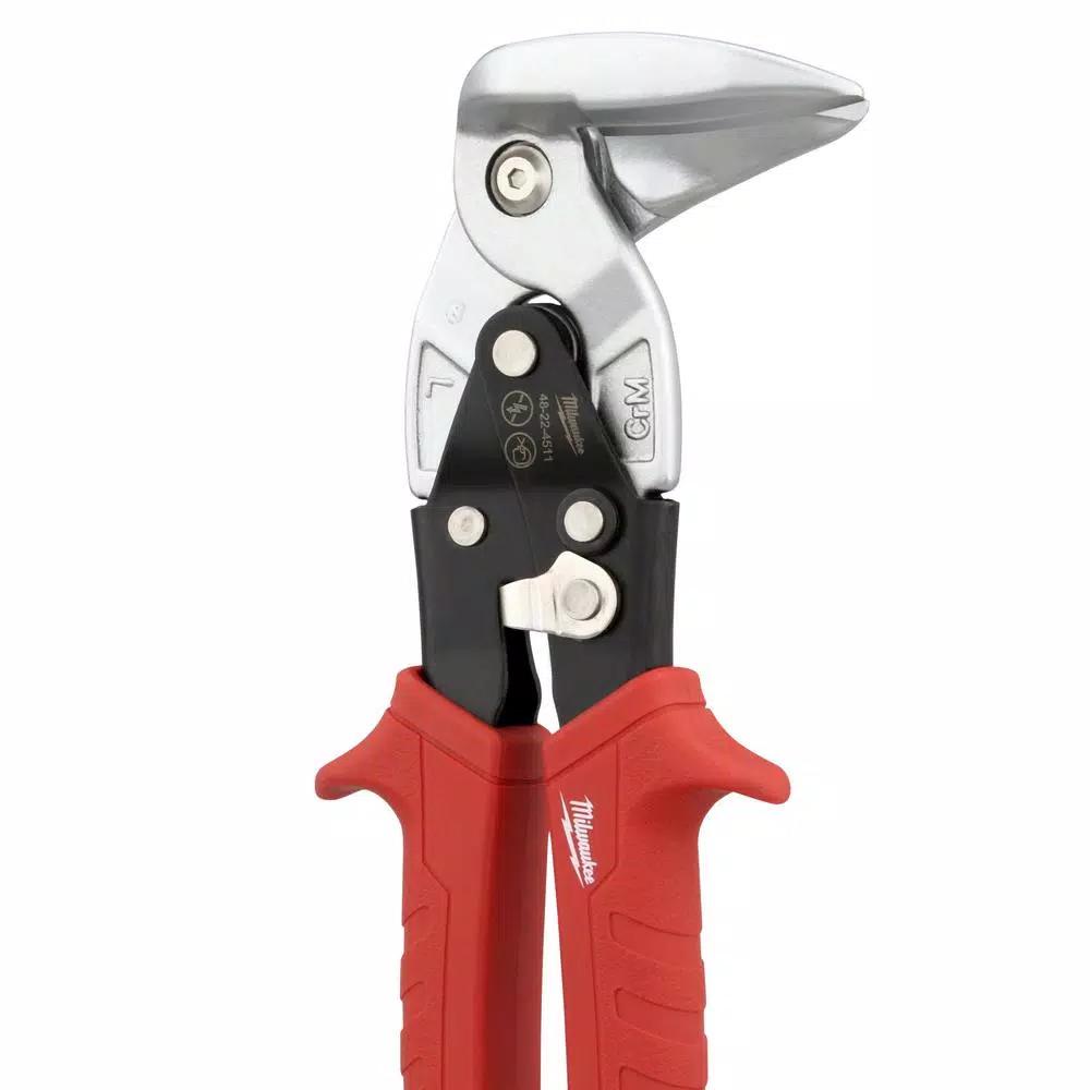 Milwaukee 3-Piece Aviation Snips Set, Left, Right, and Straight Cut Metal Cutters