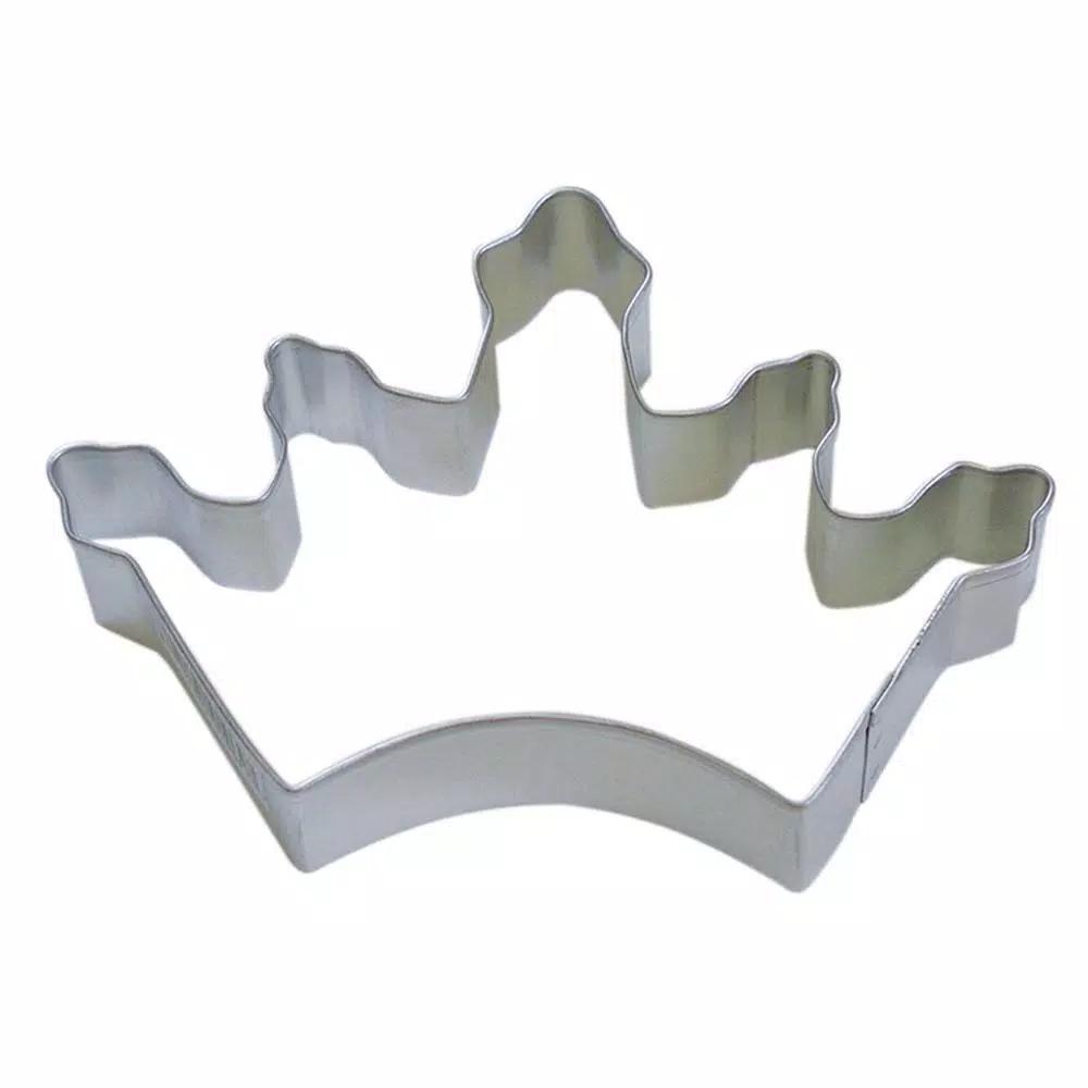 CybrTrayd-R&M 12-Piece Crown Coronation 3.5 in. Tinplate Steel Cookie Cutter Set & Recipe