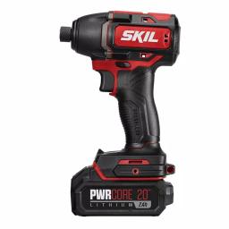 Skil PWRCore 20V Brushless 1/4 in. Hex Impact Driver Kit with 2.0Ah Battery and PWRJump Charger thumbnail 8