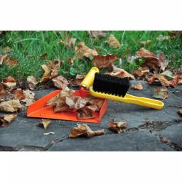 G & F Products Just for Kids Dustpan and Brush Set - Red Metal and Wood Cleaning Tool thumbnail 2