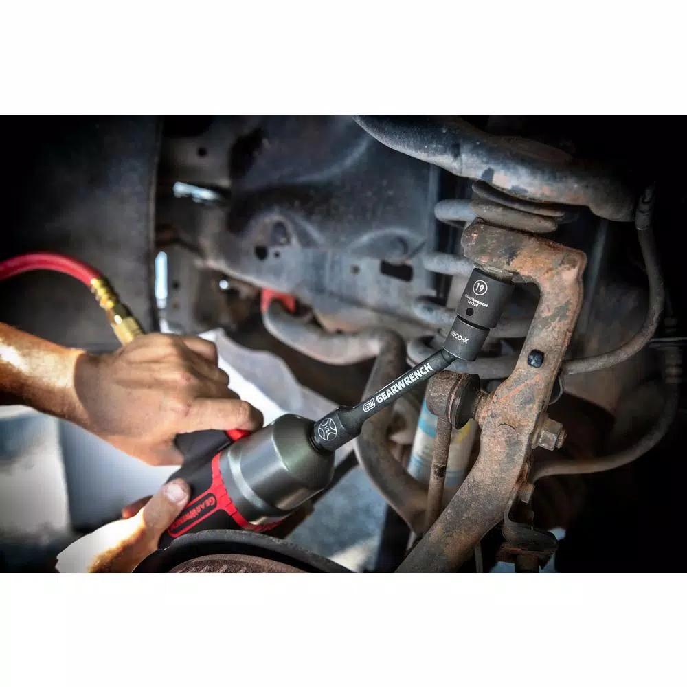 GearWrench 3/8 in. Drive X-Core Pinless Universal Joint Impact Extension Set, 3-Piece