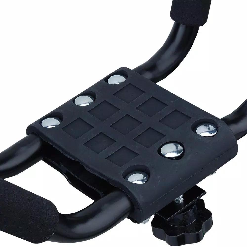 Max Load Heavy Duty Roof Mounted Single Kayak Carrier with Wide J-Bars, 70 lbs Capacity