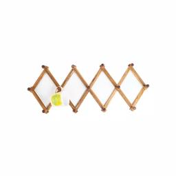 Ironwood Acacia Wood Expandable Accordion Peg Rack thumbnail 1