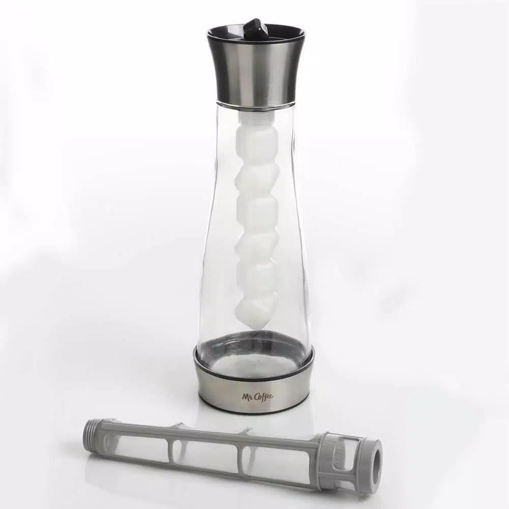 Mr. Coffee Uber Caff 5-Cup Cold Brew Coffee Maker with Borosilicate Glass Pitcher and Stainless Steel Filter