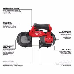 Milwaukee M12 FUEL 12V Lithium-Ion Cordless Sub-Compact Band Saw (Tool-Only) thumbnail 3