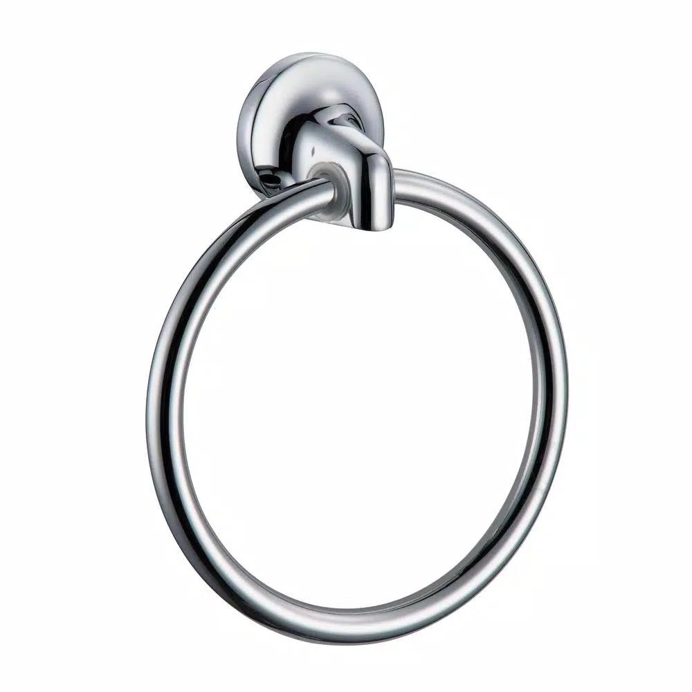 Design House Alta Bay 4-Piece Bathroom Hardware Accessory Kit, Polished Chrome