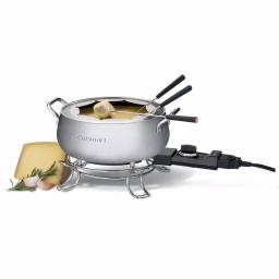 Cuisinart Electric Fondue Set, 3 Qt. Brushed Stainless Steel Pot with Adjustable Temperature thumbnail 3