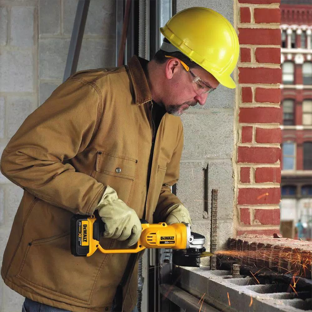 DEWALT 20V MAX Cordless Angle Grinder Kit with 5.0 Ah Battery and Charger, 4.5 in. to 5 in.