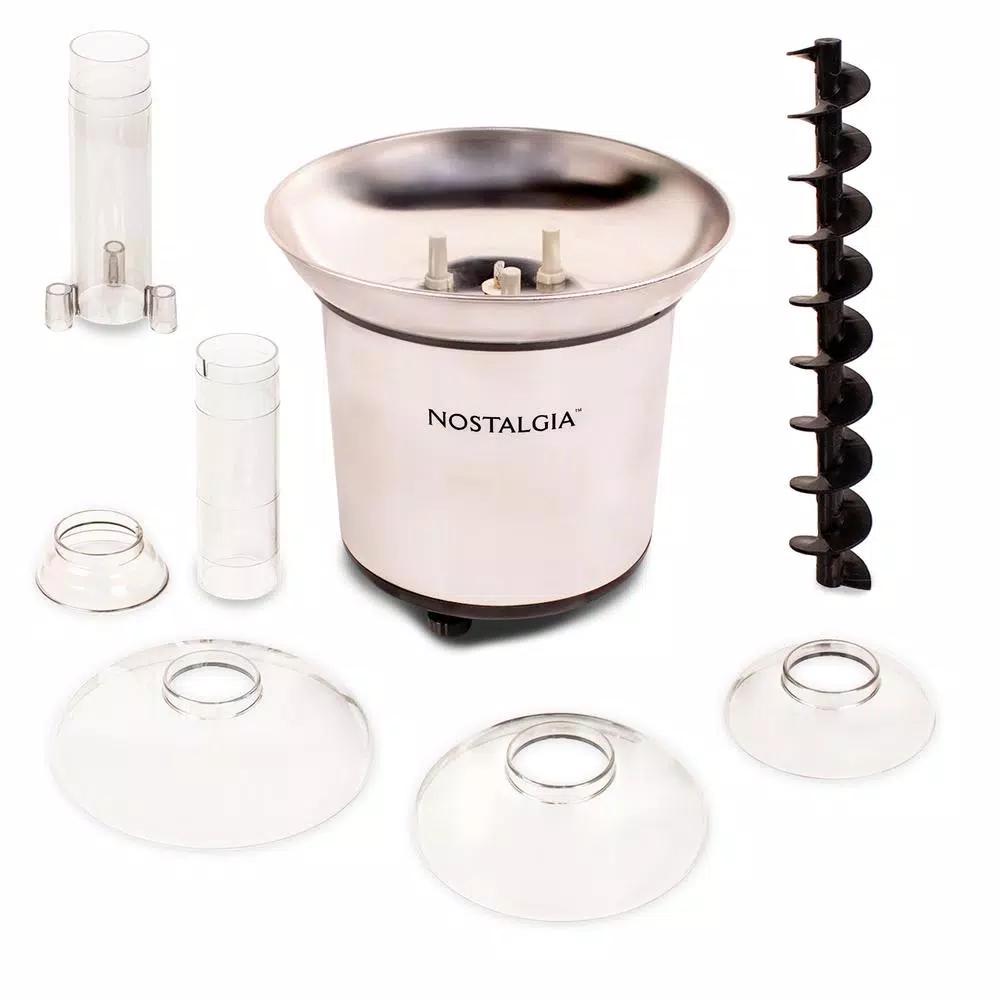 Nostalgia 4-Tier Chocolate Fondue Fountain with Stainless Steel Base, 2 lb. Capacity