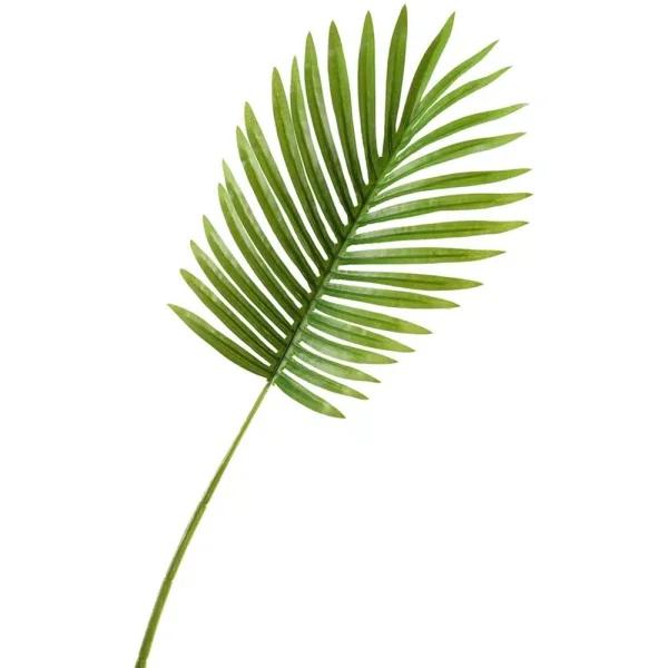 D&W Silks Small Hawaiian Palm Leaf Faux Plant, Set of 3, Green
