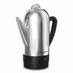 Hamilton Beach 12-Cup Stainless Steel Electric Coffee Percolator thumbnail 1
