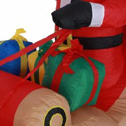 Luxen Home 7 ft. Santa and Sleigh Inflatable with LED Lights thumbnail 4