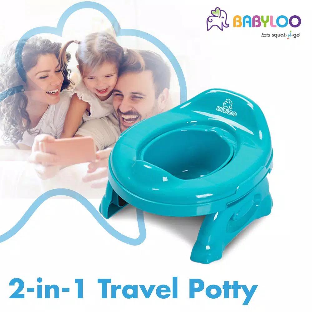 Babyloo 2-in-1 Portable Travel Potty for Toddlers - Blue