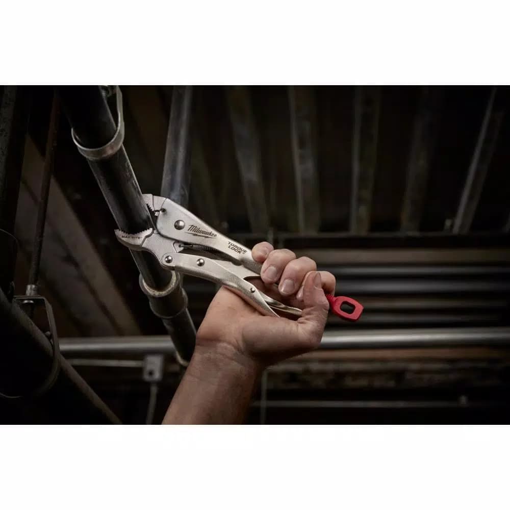 Milwaukee 10 in. TORQUE LOCK Curved Jaw Locking Pliers with MAXBITE