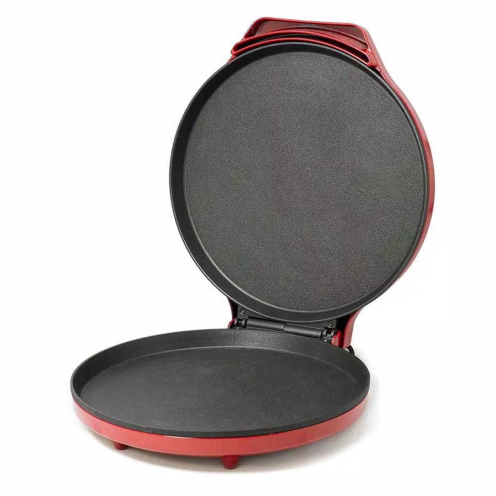 Betty Crocker 12 in. Non-Stick Pizza Maker, Red Specialty Countertop Grill
