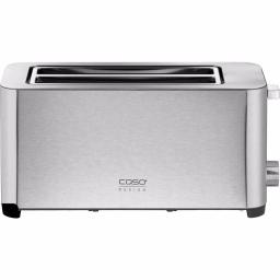 Caso Design 4-Slice Stainless Steel Wide Slot Toaster with Bun Warmer thumbnail 1