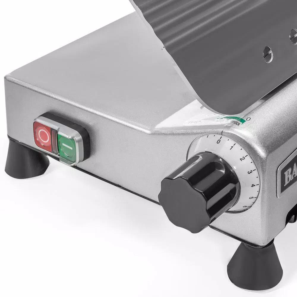 Barton 10 in. Commercial Meat Slicer, 240W Stainless Steel Electric Slicer