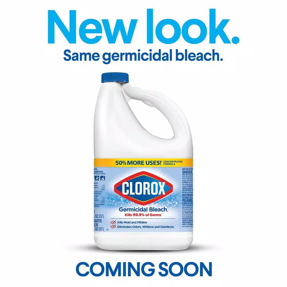 Clorox Concentrated Germicidal Bleach, 121 oz (2-Pack)