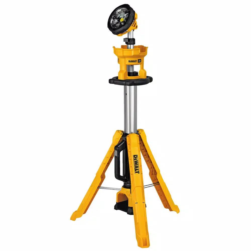 DEWALT 20V MAX 3000-Lumen Cordless LED Tripod Work Light with 5.0 Ah Battery