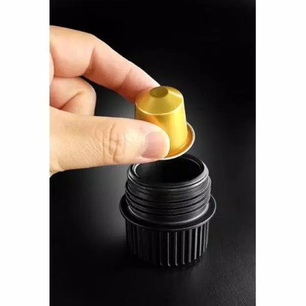 Simposh Simpresso Portable Espresso Machine - Hand Powered Travel Coffee Maker with NS Capsule & Ground Coffee Compatibility