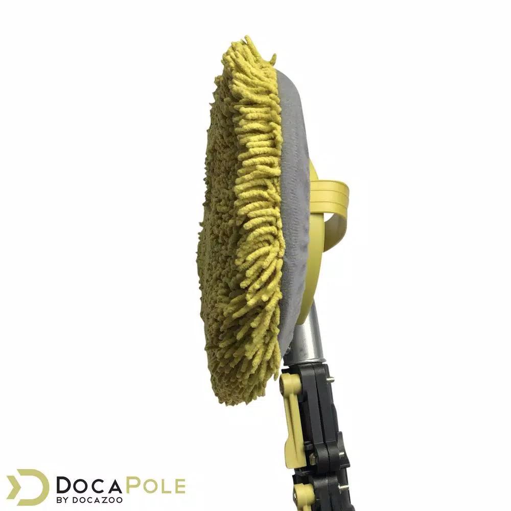 DocaPole 12 ft. Telescopic Extension Pole with Microfiber Chenille Wall Duster and Cleaning Head
