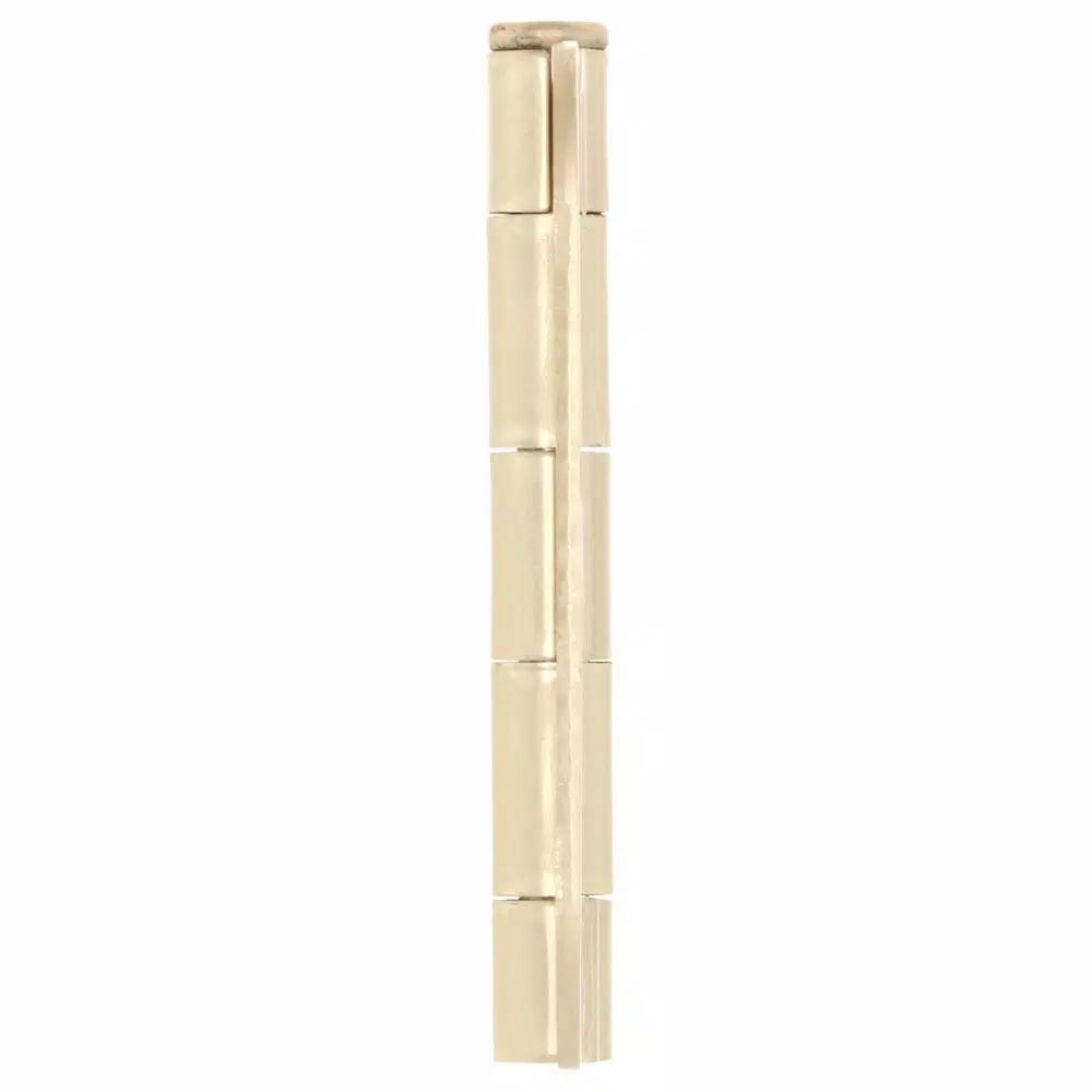 Everbilt 3-1/2 in. x 5/8 in. Radius Satin Brass Steel Butt Door Hinge, 24-Pack