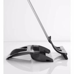 WISP 3-Piece Broom and Dustpan Set with Telescoping Handle and Bristle Seal Technology - Gray thumbnail 10