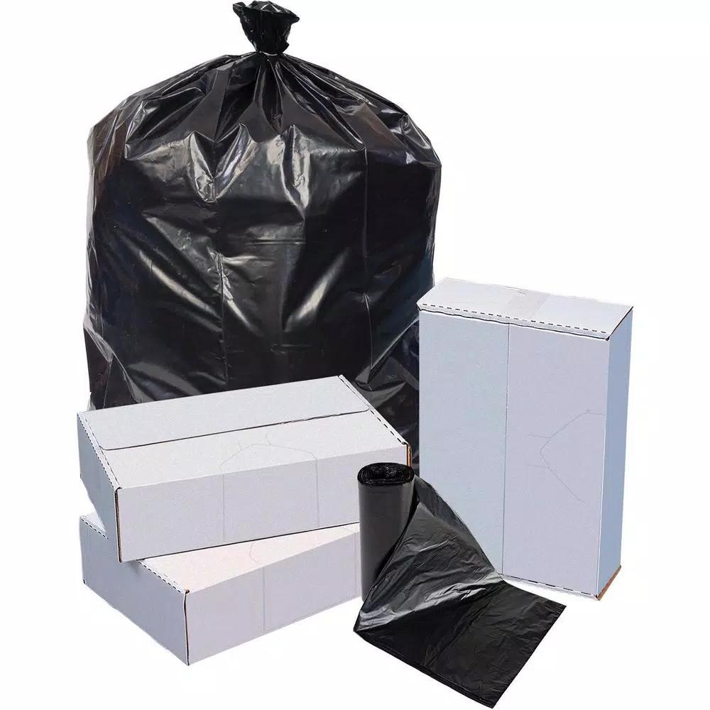 Special Buy 47 in. x 43 in. 1.5 Mil 2-Ply Black Trash Bags, 56 Gallon, 100 Count