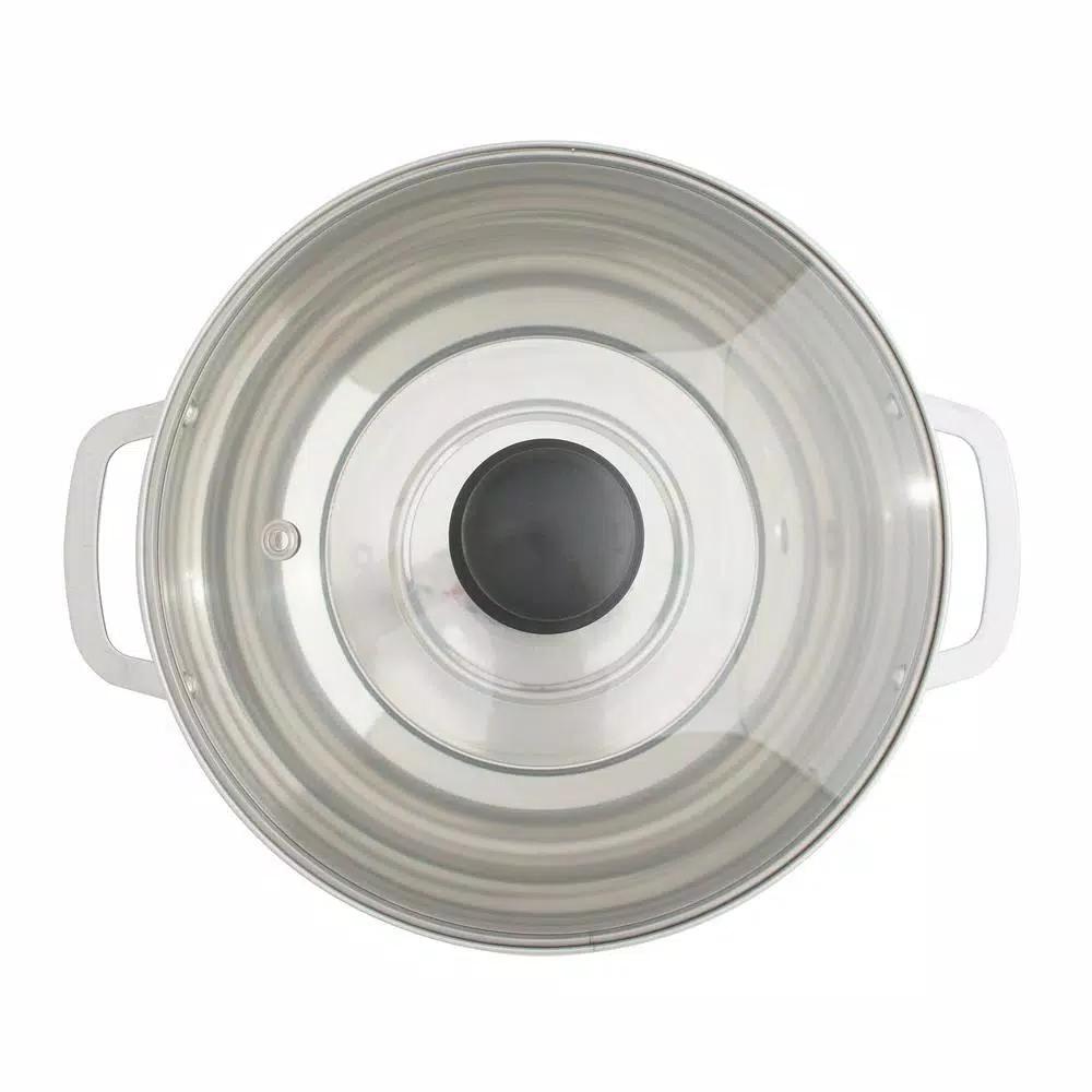 SPT 1300W Single Burner Induction Cooktop with 3.5L Stainless Steel Pot and Glass Lid, Black & Stainless Steel