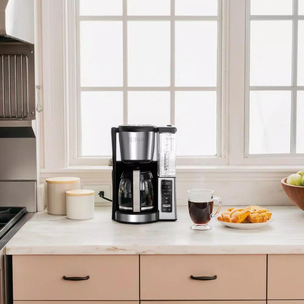 Ninja 12-Cup Programmable Drip Coffee Maker, Black Stainless Steel