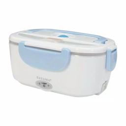 Tayama EHB-01 Electric Heating Lunch Box with Handle - White & Light Blue thumbnail 4
