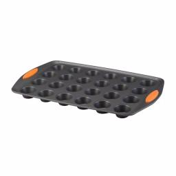 Rachael Ray Oven Lovin' 24-Cup Mini Muffin and Cupcake Pan, Nonstick Aluminum thumbnail 1