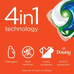 Tide PODS plus Downy Laundry Detergent Pods, April Fresh Scent, 90 Loads thumbnail 6
