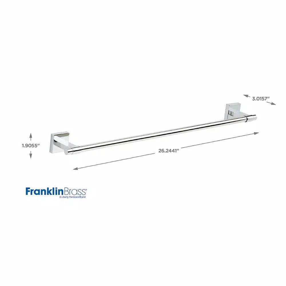 Franklin Brass Maxted 24 in. Single Towel Bar in Polished Chrome