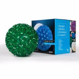 Wintergreen Lighting 7.5 in. 120-Light Green LED Decorative Starlight Sphere thumbnail 5