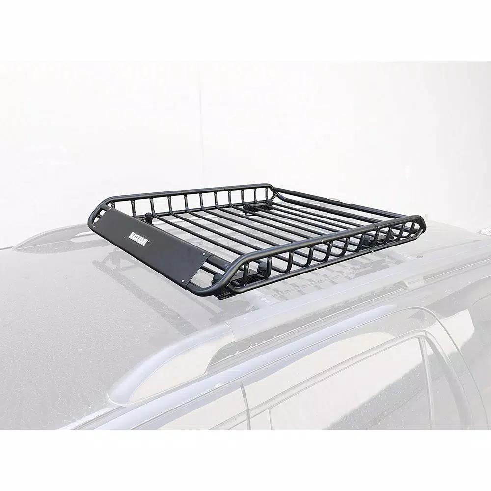 MaxxHaul 46" x 36" Universal Steel Roof Rack Cargo Basket, 150 lb Capacity