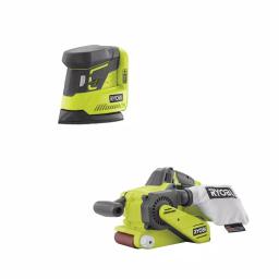 RYOBI 18V ONE+ Brushless Belt Sander and Corner Cat Finish Sander Combo Kit (Tools Only) thumbnail 1