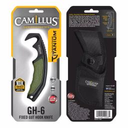 Camillus GH-6 Gut Hook Fixed Blade Knife with Carbonitride Titanium Coating and Sheath thumbnail 11