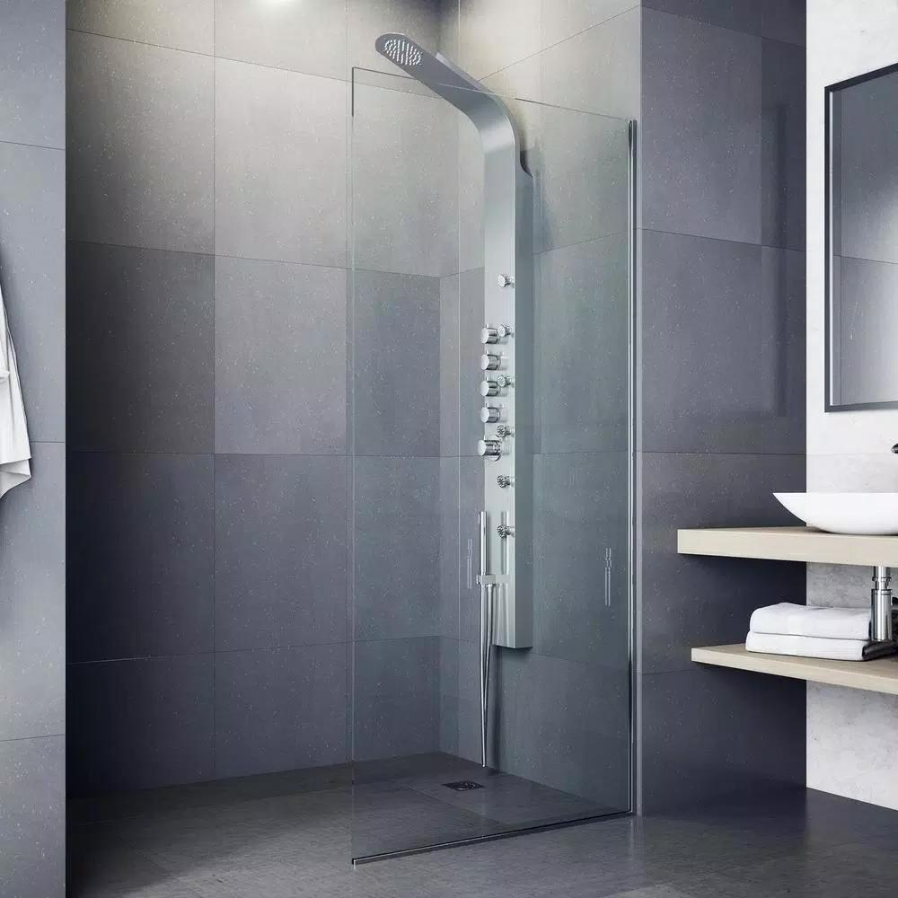 VIGO Brielle 70.5 in. Stainless Steel 6-Jet High Pressure Shower Panel System with Rainhead and Handheld