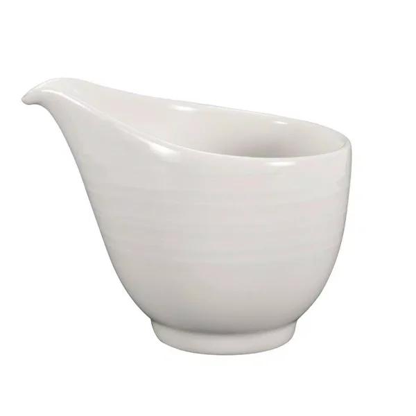 Oneida Chord High Alumina Porcelain Creamers, 5 fl. oz., White (Set of 36)