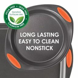 Rachael Ray Nonstick 9 x 13 in. Covered Cake Pan with Snap-On Lid, Carbon Steel thumbnail 4