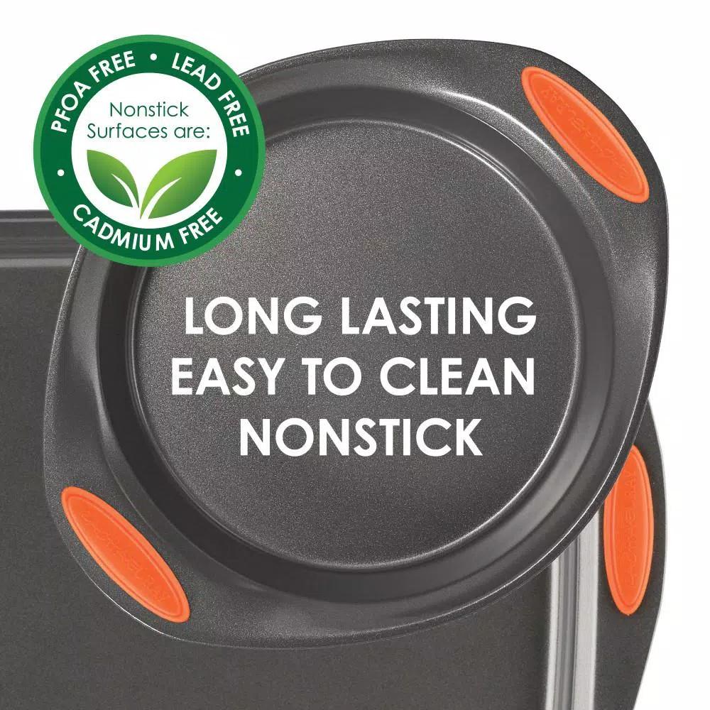 Rachael Ray Nonstick 9 x 13 in. Covered Cake Pan with Snap-On Lid, Carbon Steel