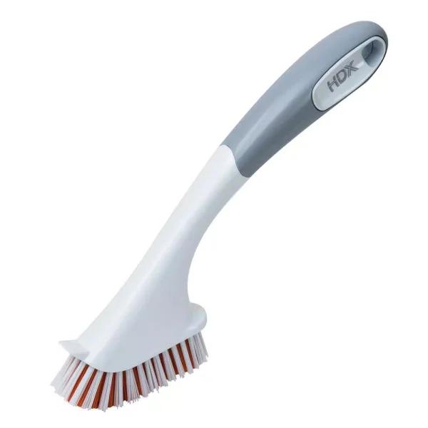 HDX Tile and Grout Brush with Antimicrobial Poly-Fiber Bristles