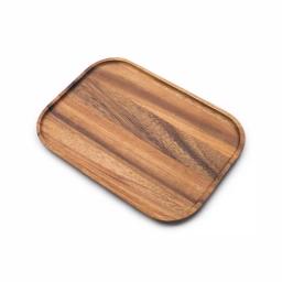 Ironwood Acacia Wood Small Steak Board - Handcrafted Rectangular Cutting Board thumbnail 2