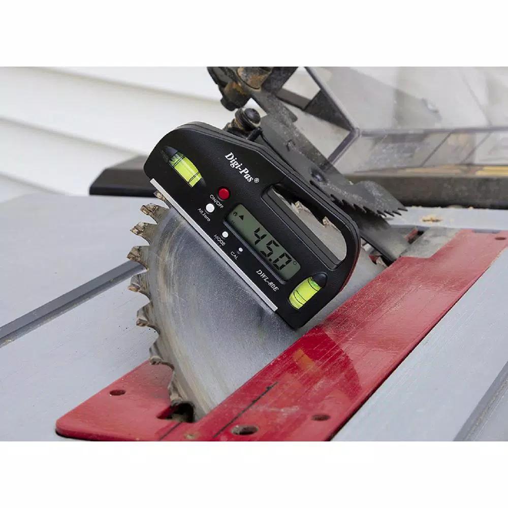Digi-Pas DWL-80E 4 in. Pocket Digital Level and Electronic Angle Gauge Protractor