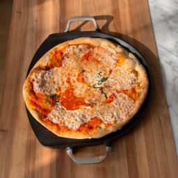 Outset 14 in. Cast Iron Pizza Iron with Forged Steel Handles thumbnail 7