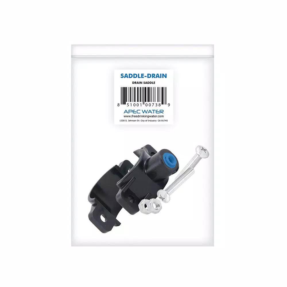 APEC Water Systems RO System Drain Saddle Clamp with 1/4 in. Quick-Connect Fitting