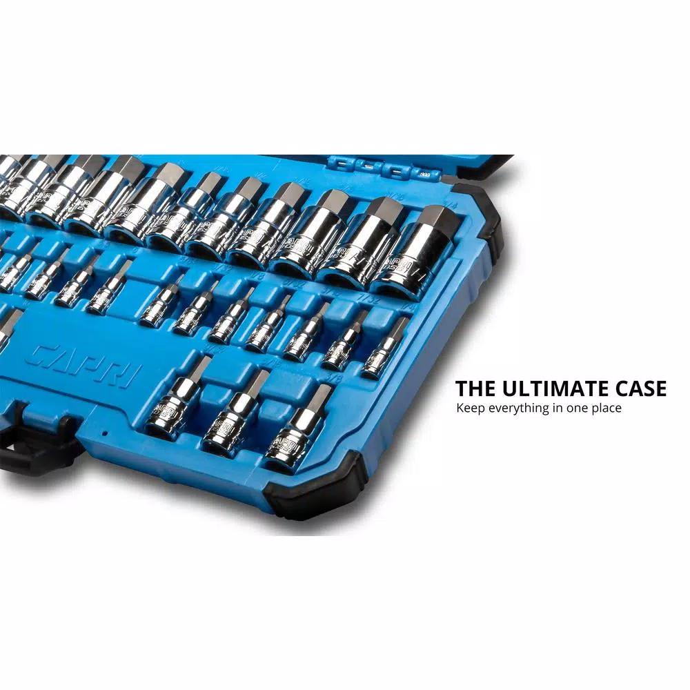 Capri Tools Hex Master Bit Socket Set, 32-Piece SAE and Metric