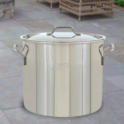 Bayou Classic 20 qt. Stainless Steel Brew Kettle with Lid thumbnail 2