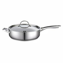 Cooks Standard 5 Qt. Stainless Steel Saute Pan with Lid thumbnail 2